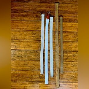 Set of 5 woven belts